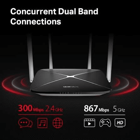 MERCUSYS AC1200 Dual Band WiFi Router AC12 - Image 5