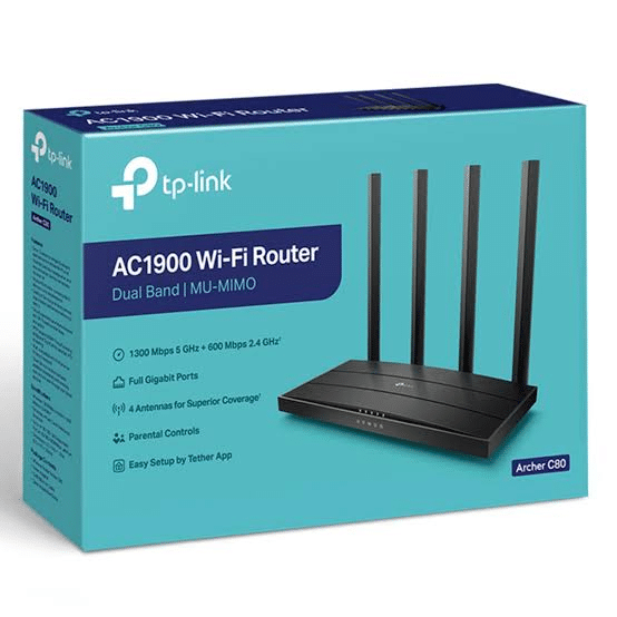TP-Link Archer C80 AC1900 MU-MIMO Wi-Fi Router - Image 2