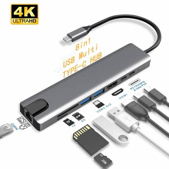 USB-C Hub 8-in-1 Multiport Adapter - Image 4